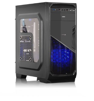 CASE CYBERTEL COMBAT BLUE CBXC5001  350W/650W FAN LED SD