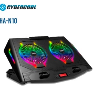 COOLER PAD FOR NOTEBOOK HA-N10 RGB CYBERCOOL DISPLAY