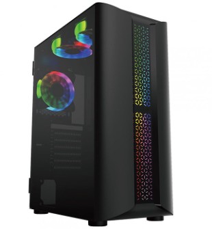 CASE HALION MERCURY 2105 NEGRO | 450W RGB