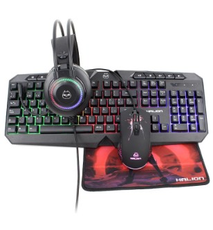 COMBO GAMER 4 EN 1 MACK HA-875C HALION, RGB