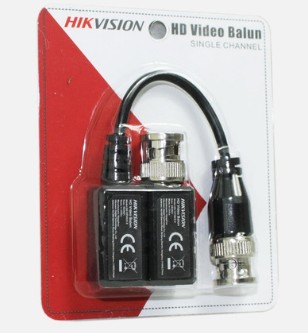 BALUN DE  VIDEO HD 1CH CONVERTIDOR DE ENTRADA BNC A UTP | HK-DS-1H18S/E