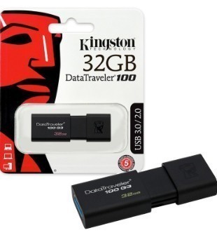 MEMORIA USB KINGSTON 32GB NEGRO |  DT100G3