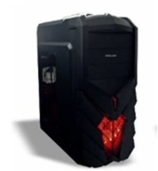 CASE GAMER HALION LOTUS C24/C26 400W USB3.0 LED ROJO/LED AZUL