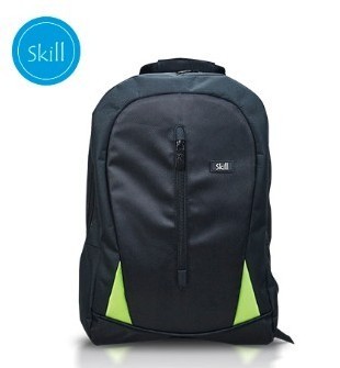 MOCHILA SKILL BACKPACK 1680D+GRID 15.6"" BLACK (PN EB1502)