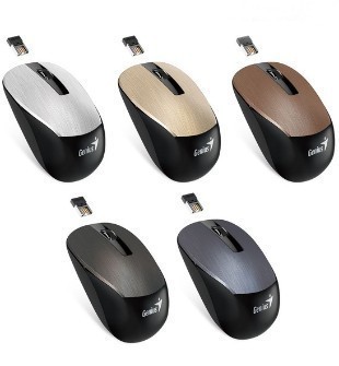 MOUSE GENIUS NX-7015 WIRELESS BLUEEYE CHOCOLATE / GERY / GOLD 