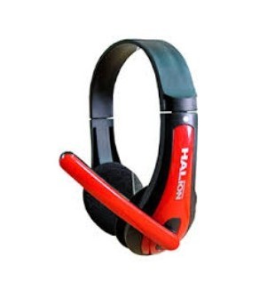 MICRÓFONO AURICULAR HALION T-50 AZUL/ROJO