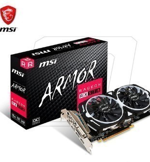 TARJETA DE VIDEO MSI RADEON RX 570 ARMOR, 4GB GDDR5 256-BIT, PCI-E 3.0 X16, HDMI/DP/DVI-D