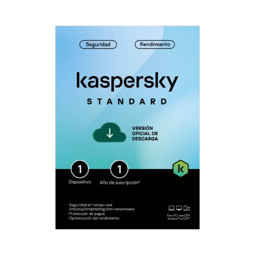 ANTIVIRUS KASPERSKY 1 LICENCIA BLISTER | STANDARD | 12 MESES