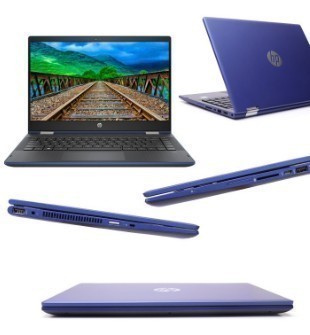 NOTEBOOK 2-IN-1 HP PAVILION X360  14CD0007LA, 14" TOUCH, INTEL CORE I5-8250U 1.60GHZ, 4GB DDR4.