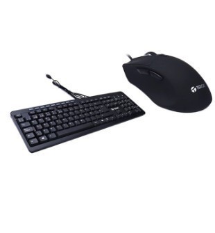 KIT TECLADO Y MOUSE TEROS TE-D8700, USB, NEGRO