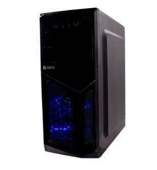 CASE TEROS TE1055, MID TOWER, ATX, 600W