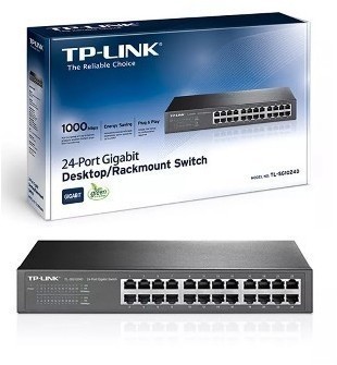 SWITCH TP-LINK TL-SG1024D, GIGABIT,  24 PTOS RJ-45 LAN GBE, NO ADMIN.