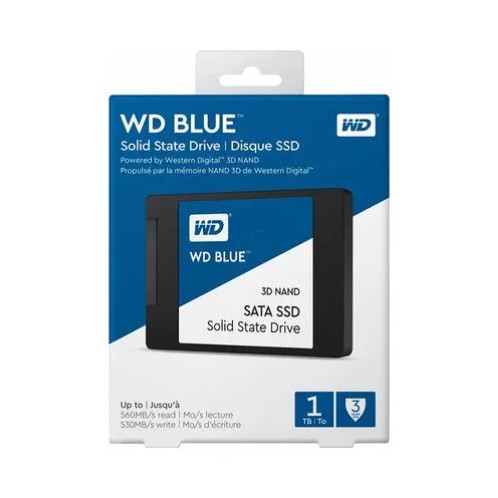 DISCO SOLIDO WESTERN DIGITAL BLUE SA510, 1TB, SATA 6GB/S, 2.5", 7MM.