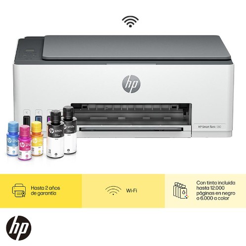 IMPRESORA MULTIFUNCIONAL HP SMART TANK  580 SISTEMA CONTINUO | 1F3Y2A