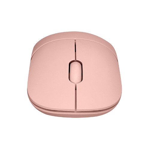 MOUSE ÓPTICO INALÁMBRICO TEROS TE1218S, COLOR ROSADO, 1000 DPI, RECEPTOR USB.