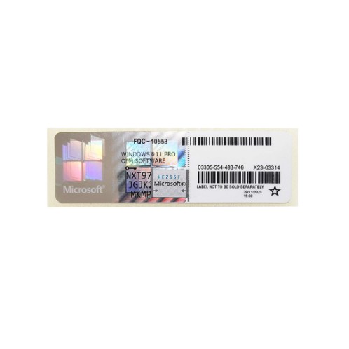 SISTEMA OPERATIVO WINDOWS 11 PRO OEM (FQC-10553) STICKER WIN11PRO | 