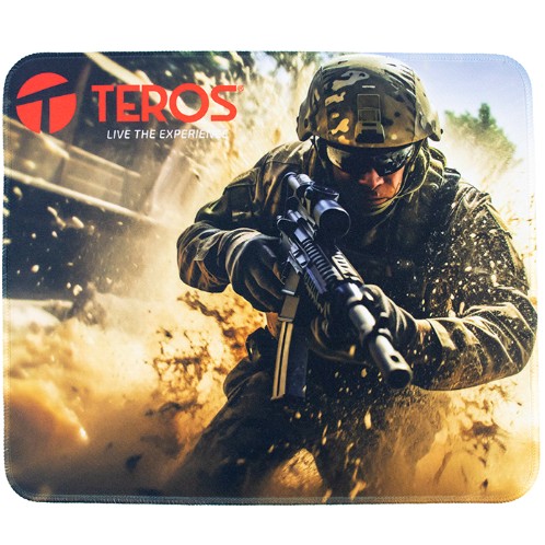 MOUSEPAD TEROS TE-3018S BK, DISE&Ntilde;O IMPRESO