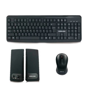 KIT DE TECLADO+MOUSE+PARLANTE MOD. HA-52K3 HALION