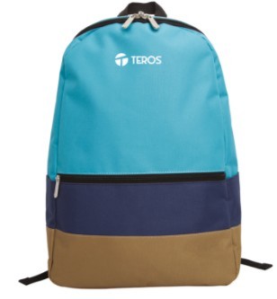 MOCHILA TEROS TE-IDS2052, POLTERIÉSTER  15.6", COLOR AZUL CLARO + AZUL OSCURO