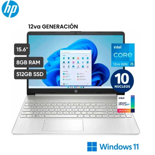 LAPTOP HP 15-DY5000LA CORE I5-1235U, 15.6 FHD, 8GB RAM, 512GB SSD, WIN 11