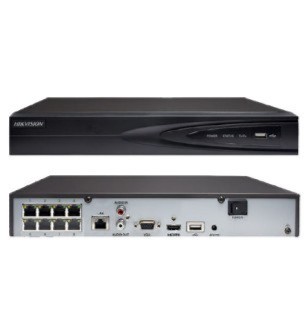 NVR POE HIKVISION 8CH / 8POE HDMI VGA H264 METAL | DS7608NI-Q1/8P