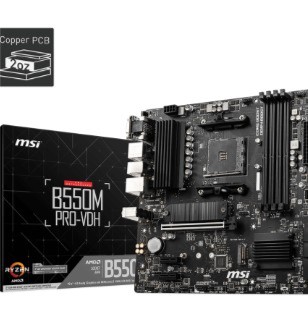 PLACA MSI B550M PRO-VDH WIFI, AMD B550, AM4 SOCKET, VGA, HDMI