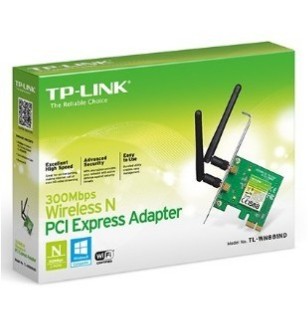 TARJETA WIRELESS TP-LINK TL-WN881ND, 2.4GHZ, 300MBPS, 2 DBI, PCI-E. 