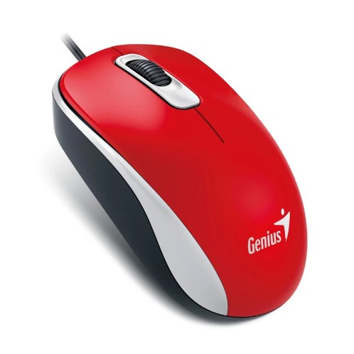 MOUSE GENIUS USB RS-DX-110 NEGRO G5 - WHITE/BLUE/RED