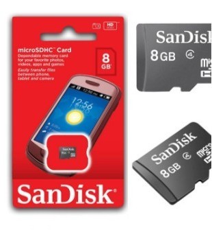 MEMORIA MICRO SD SANDISK 8GB CLASE 4