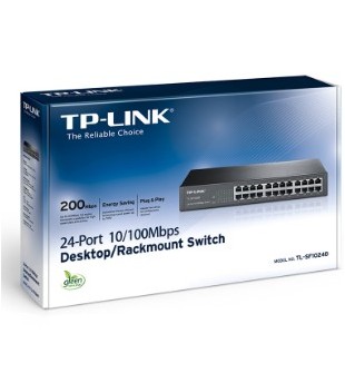 SWITCH 24 PUERTOS A 10/100 MBPS - 13 PULG - TL-SF1024D