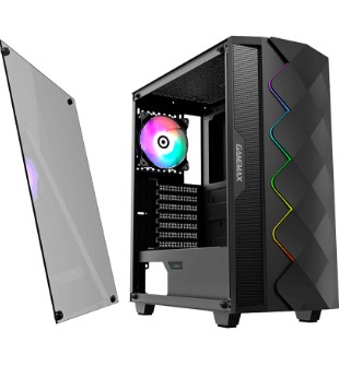 CASE GAMEMAX BLACK DIAMOND ( A361 ) 550W | NEGRO | 1 PANEL VIDRIO | LED- RGB